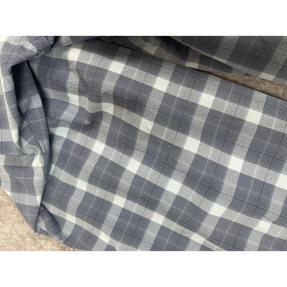 Columbia Performance Shirt Mens XXL Blue Plaid Fishing Outdoor Hiking Gear *READ